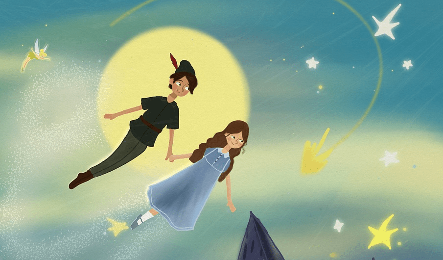 De relatie van Peter Pan en Wendy